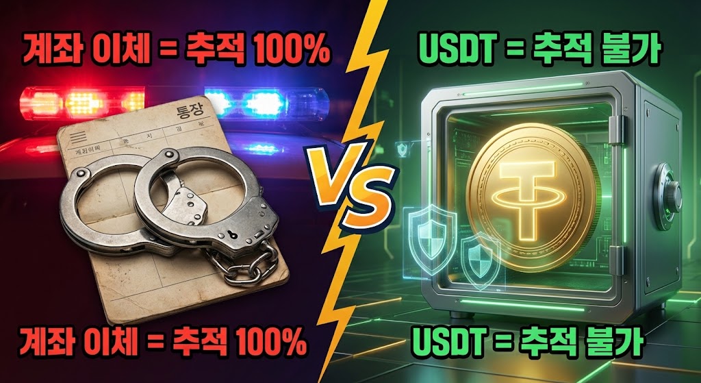 USDT 입출금 방법: 경찰 추적 피하고 통장 협박 막는 완벽 가이드