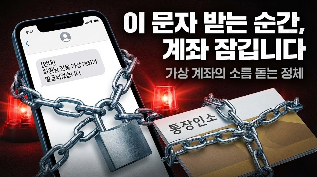 가상 계좌 발급 문자의 함정: 내 통장이 보이스피싱 계좌로 묶이는 이유