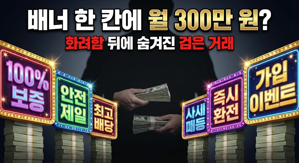 검증 사이트 배너 광고비의 진실: ‘보증 업체’는 정말 안전할까?