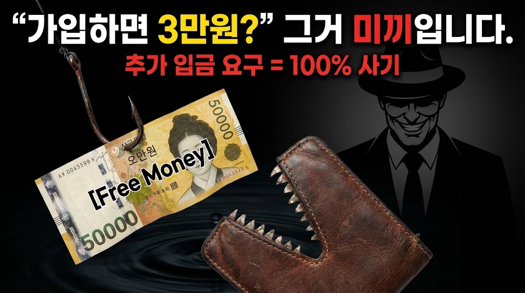 “가입만 하면 3만 원?” 꽁머니 환전 사기의 경제학: 추가 입금의 덫